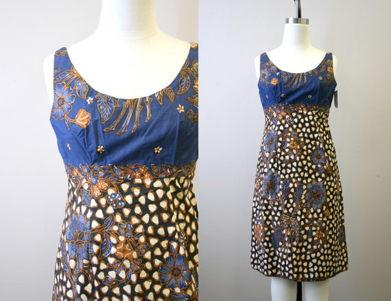 1960s Java Batik Dress