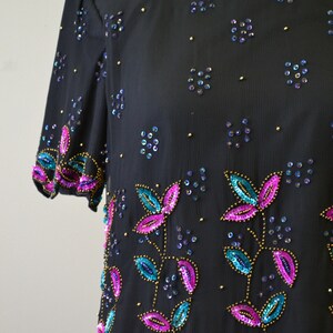 1980s Stenay Sequin Blouse image 3