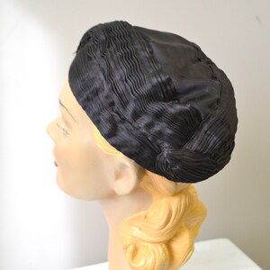 1930s Jean Patou Reproduction Satin Hat image 5