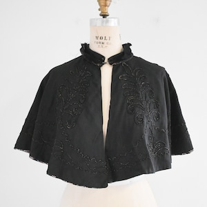 Victorian Black Short Cape