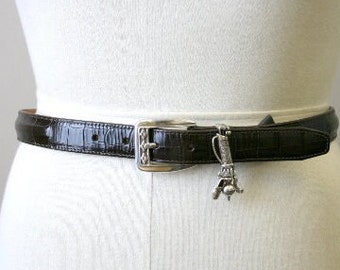 1990s Brighton Golf Leather Belt