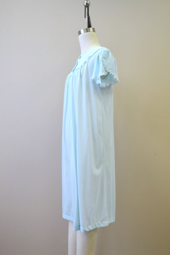 1960s Aqua Night Gown - image 4
