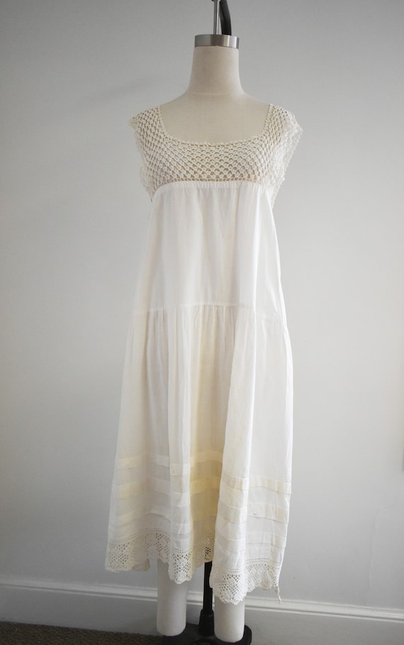 Victorian White Cotton Night Gown - image 3