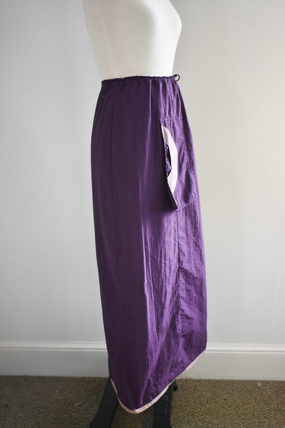 1990s/Y2K Funky Purple Maxi Skirt - image 4