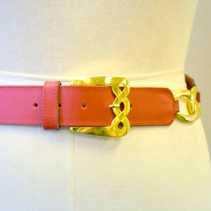 1980s Ifratus Red Leather Belt