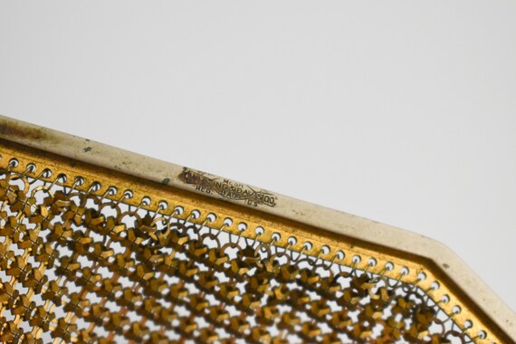 1920s/30s Whiting and Davis Painted Mesh Mesh Pur… - image 8