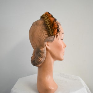 1950s Feathered Headband Fascinator image 3