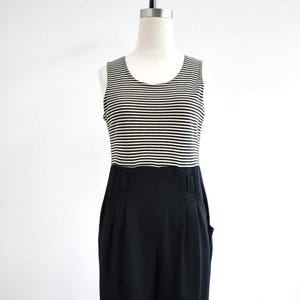 1980s Striped Jumpsuit