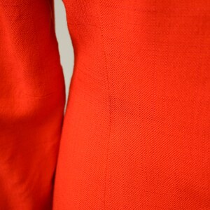 1970s Adele Simpson Red-Orange Dress image 5