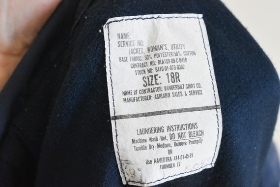 1980s USN Twill Utility Jacket - image 10