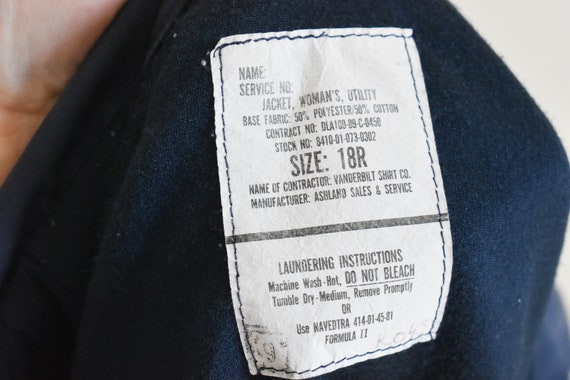 1980s USN Twill Utility Jacket - image 9