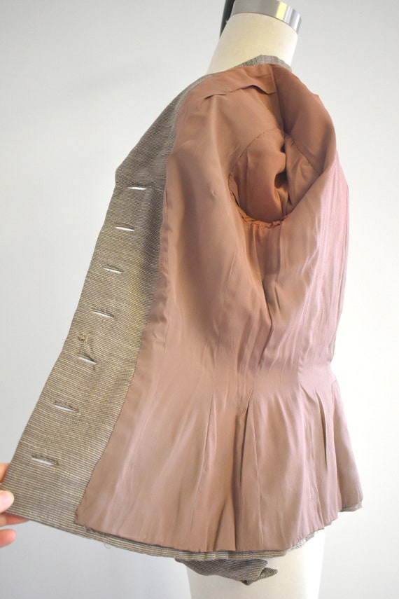1940s Adele Simpson Gray Striped Jacket - image 9