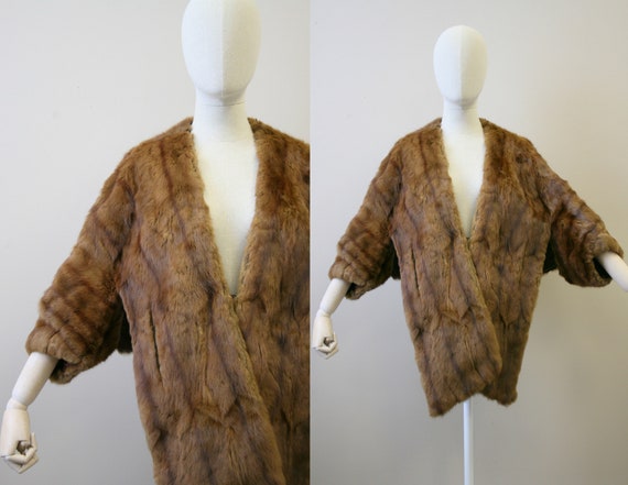 1940s/50s Fur Cape with Sleeves