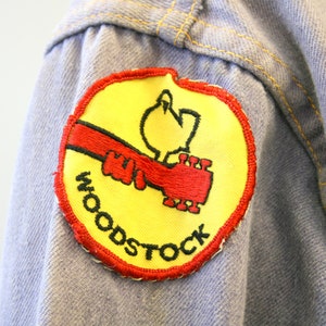 1960s Gauchos Denim Jacket with Woodstock Patch image 8