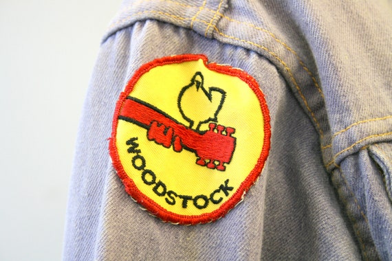 1960s Gauchos Denim Jacket with Woodstock Patch - image 8