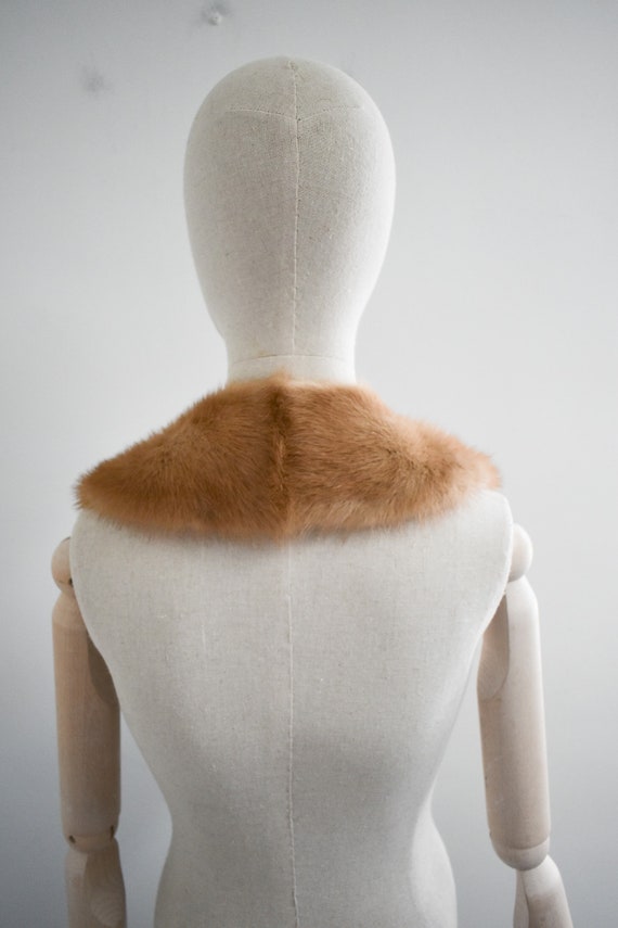 1940s/50s Blonde Fur Long Collar - image 7