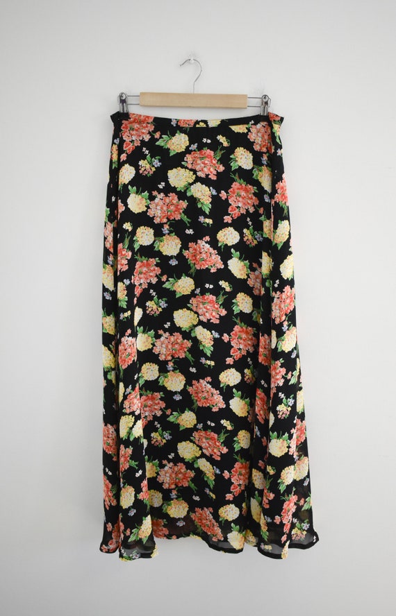 1990s Laura Ashley Floral Skirt - Gem