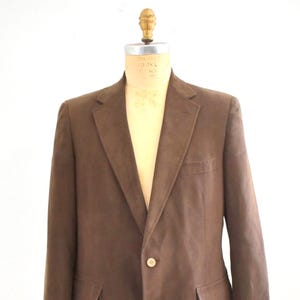 1970s/80s Donald Brooks Feather Suede Suit Coat
