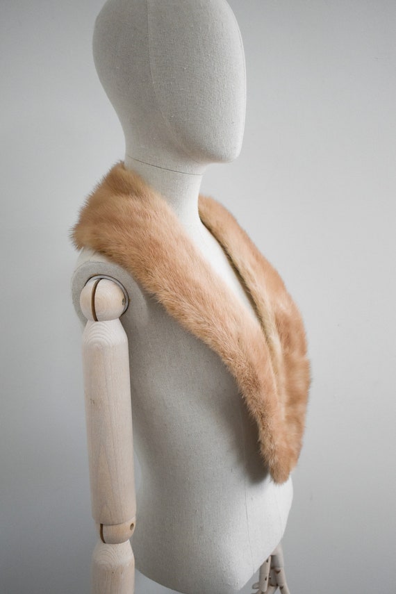 1940s/50s Blonde Fur Long Collar - image 6