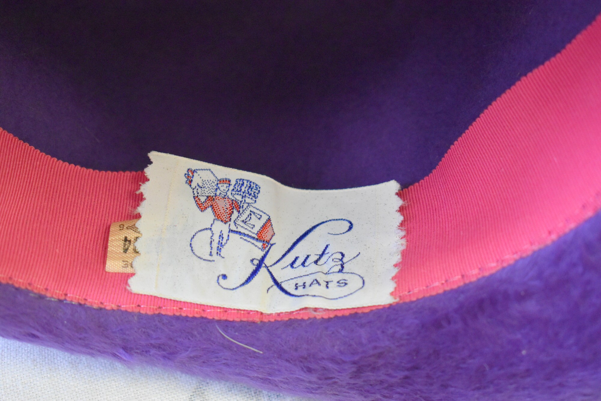 1960s Kutz Purple Fur Felt Hat - Etsy Canada display picture 1