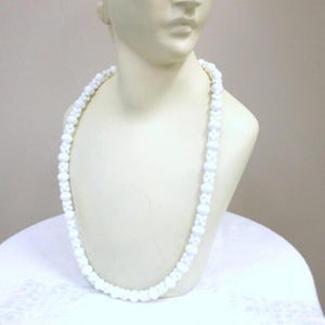 1960s Monet White Bead Necklace