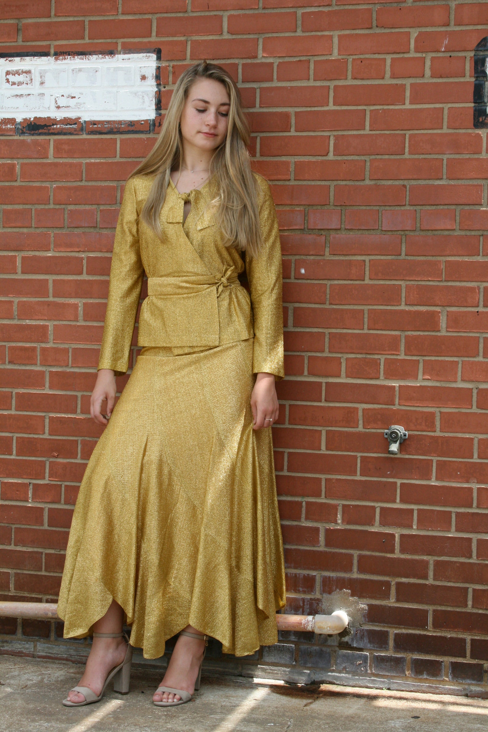 1970s Embroidered Shearling Set by Beverly Paige | S/M