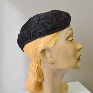 1930s Jean Patou Reproduction Satin Hat image 3