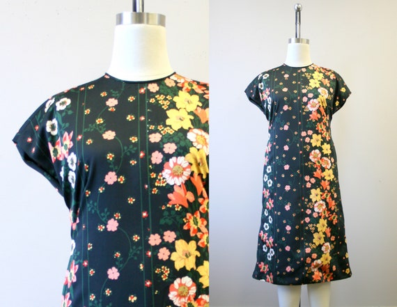 1960s Adele Simpson Floral Dress