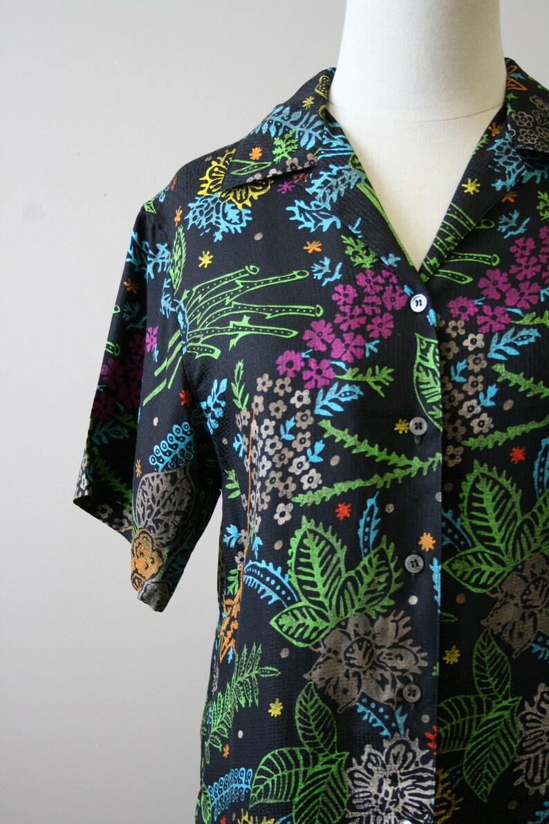 1980s Anne Klein Silk Blouse image 3