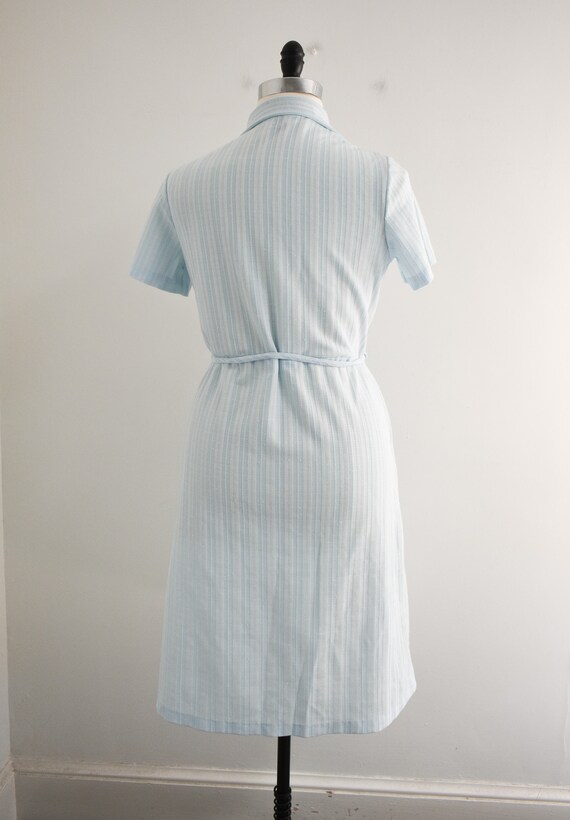 1970s Pale Blue Knit Dress - image 5