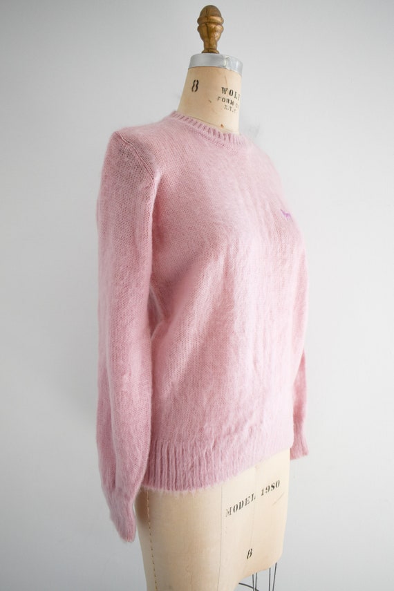 1980s Fuzzy Pink Sweater - image 4