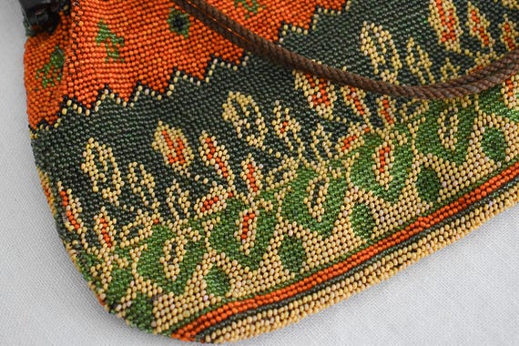 1920s Leaf Beaded Handbag - image 6