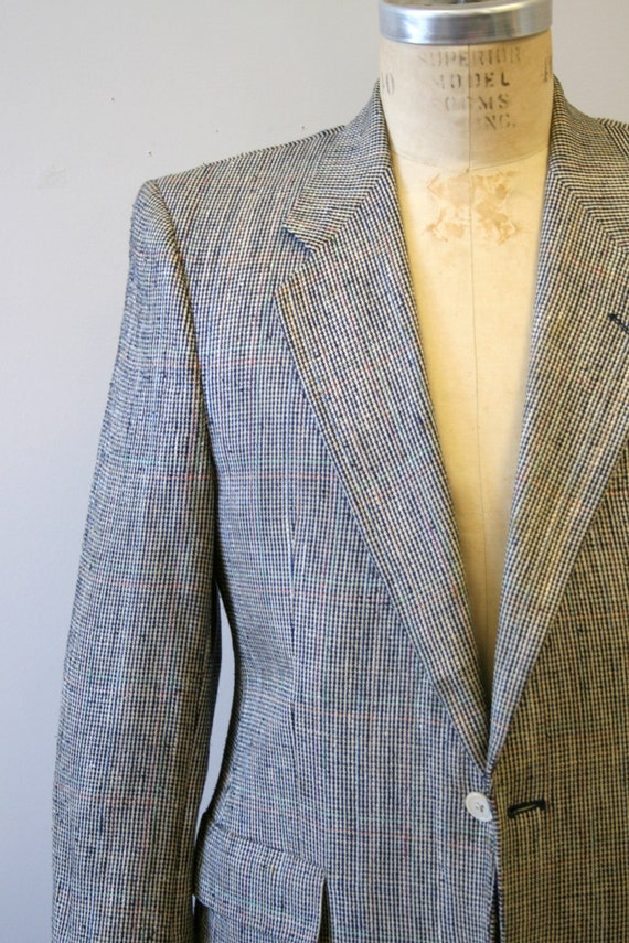 1950s Tweedy Silk Men's Sports Coat - image 3