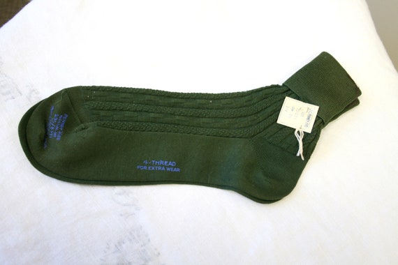 1940s NOS Green Ankle Socks