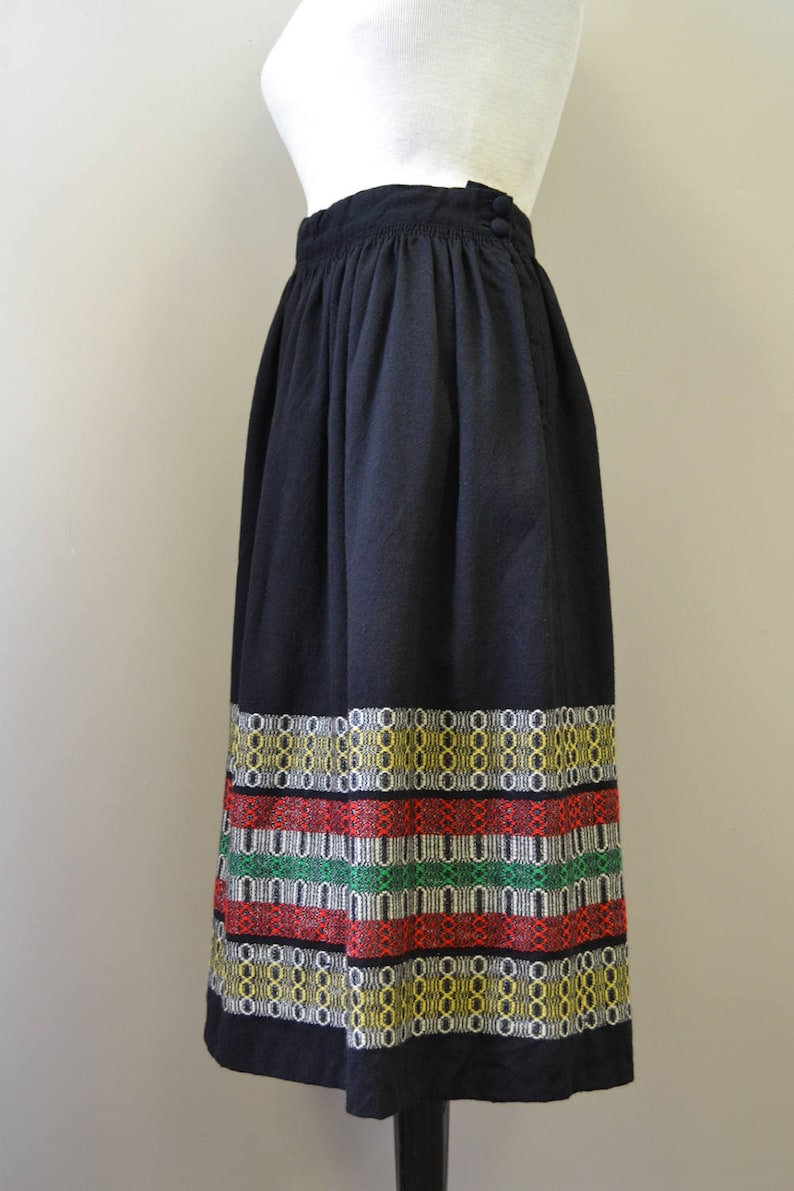 1960s Madawaska Weavers Wool Skirt
