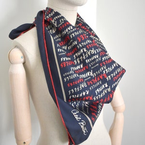 1960s/70s Cecil Beaton Raffles Club Silk Twill Scarf