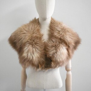 Vintage Mottled Thick Fur Collar