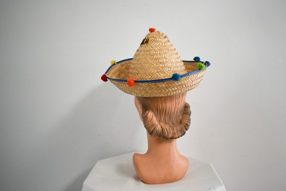 1960s Myrtle Beach Souvenir Straw Hat - image 4