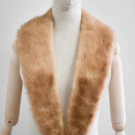 1940s/50s Blonde Fur Long Collar - image 1