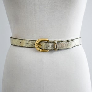 1980s/90s Gold Glitter Belt