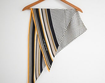 1950s/60s Pauline Trigere Silk Triangular Scarf