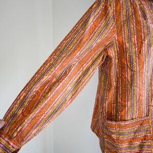 1960s Microstriped Paisley Blouse image 5