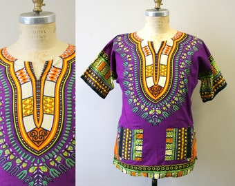 1980s Purple Dashiki