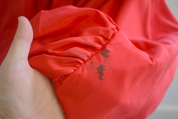 1950s Red Taffeta Dress - image 7