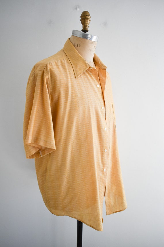 1970s Van Heusen Golden Yellow Shirt - image 4