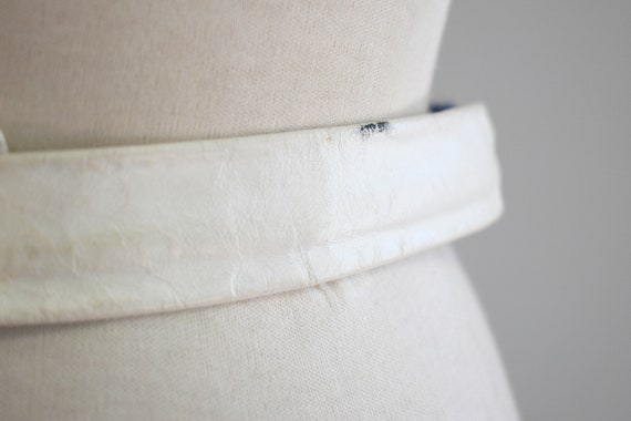 1980s Navy and White Cord Knot Belt - image 6