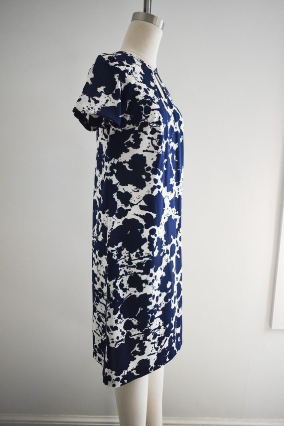 1960s Ink Splotch Dress - image 4