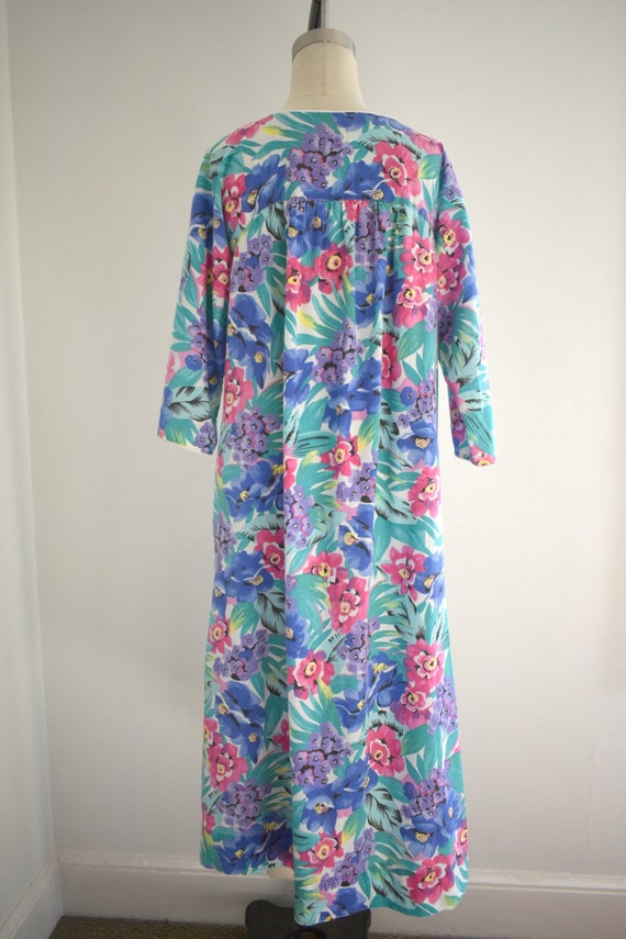 1990s Floral Housecoat - image 5