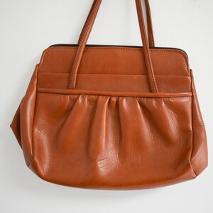 1960s Brown Vinyl Handbag image 3