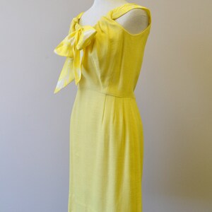 1950s Pat Premo Yellow Dress and Vest - Etsy